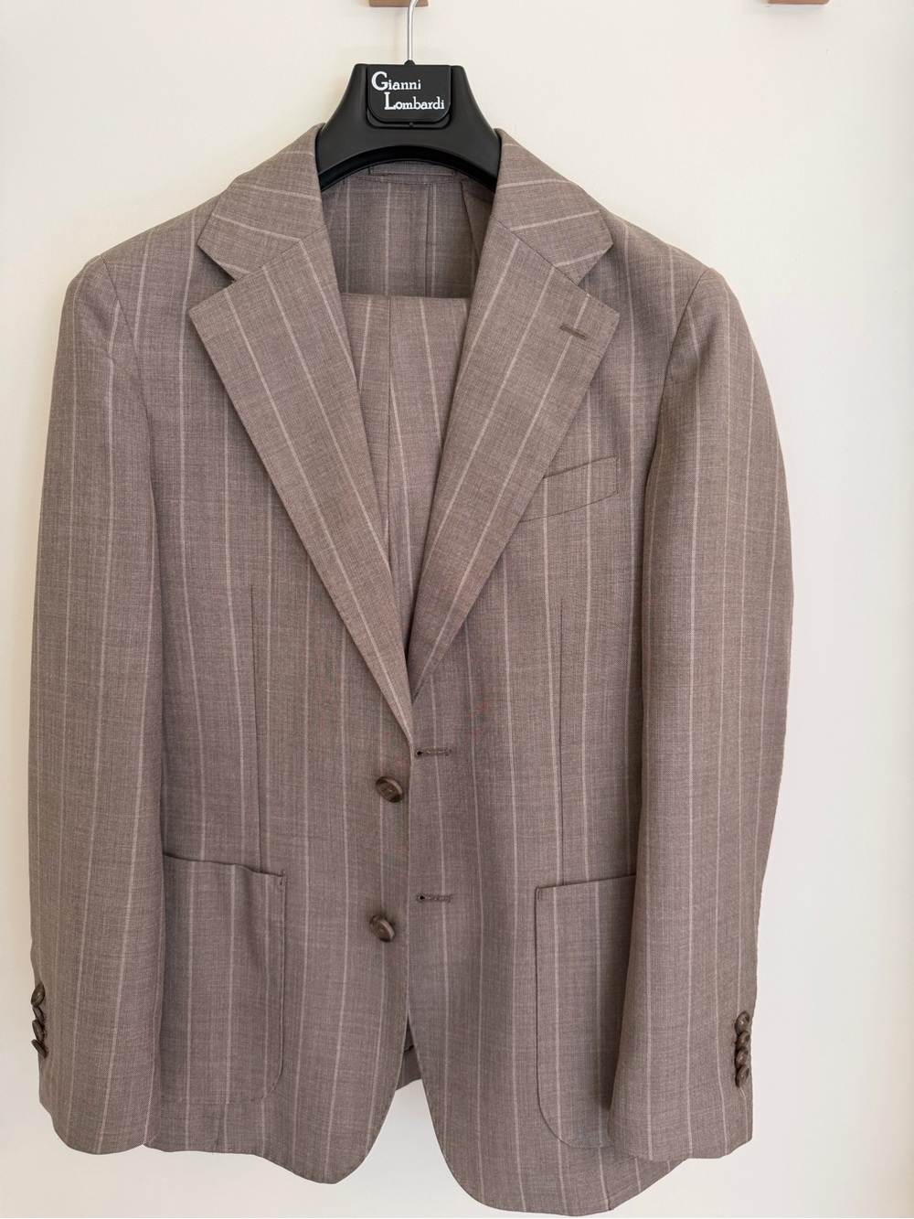 Men's Taupe/brown  Pinstripe Blazer